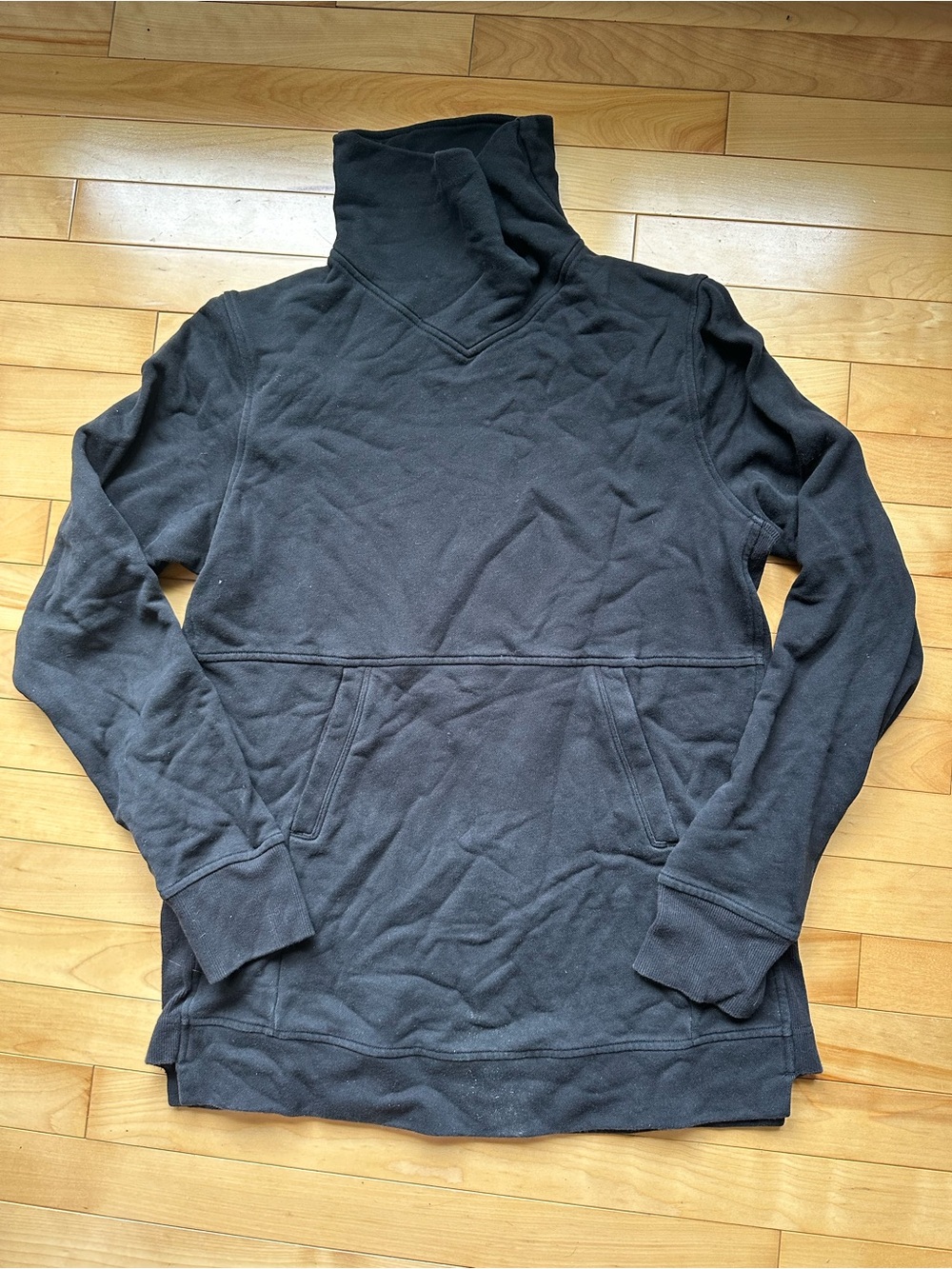 Lululemon Black Pullover Hoodie with High Neck